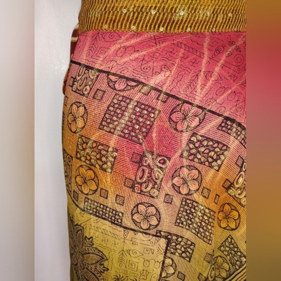 TWO PLY REVERSIBLE WRAP SKIRT - Picture 11 of 11